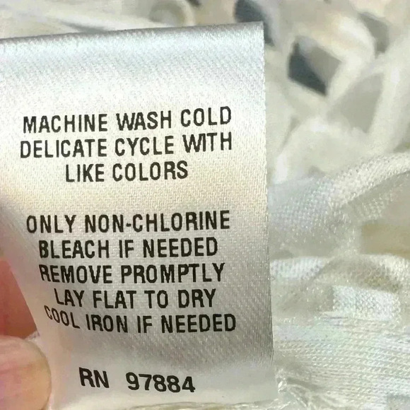 Tart Sheer Overlay Cream Blouse size M - Picture 7 of 7